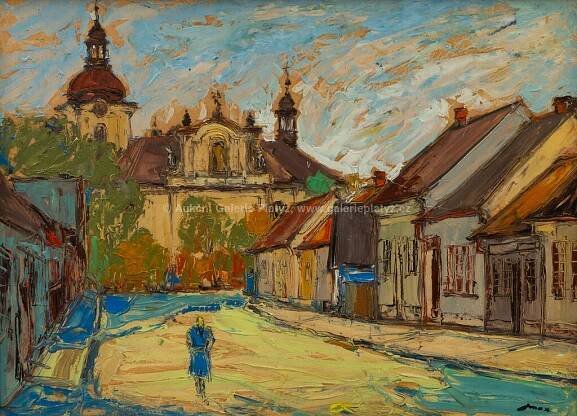 František Max / U kostela - detail aukce « Aukce « Aukční Galerie Platýz