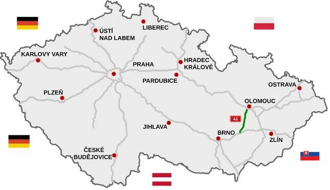 Soubor:Motorway D46-CZ map.svg – Wikipedie