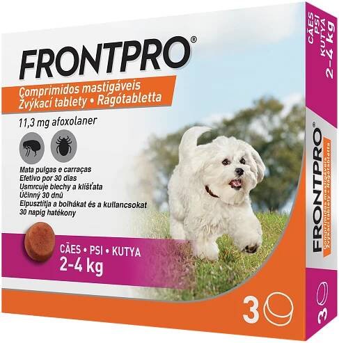 Frontpro žvýkací tablety pro psy (2-4 kg) 11,3 mg 3 tablety