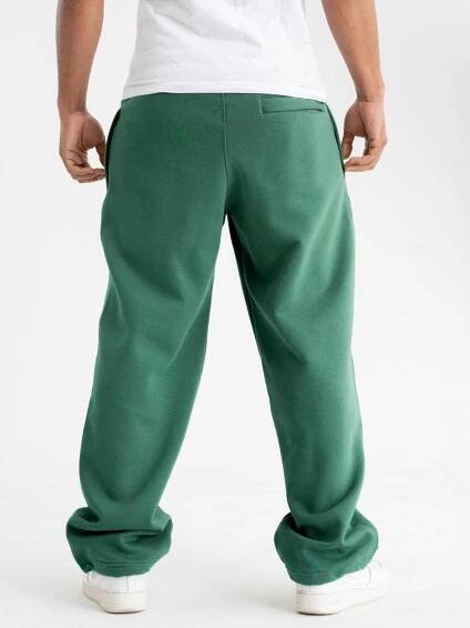 TEPLÁKY BAGGY ŠIROKÉ Pánské Zelené Jigga VÝŠIVKA Malé logo DRAWM Značka Jigga Wear