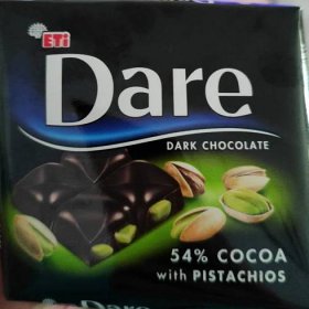 Dare Dark chocolate 54% cocoa with pistachios Eti