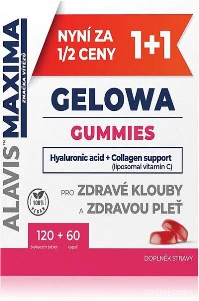 Alavis Maxima Gelowa Gummies žvýkací tablety na klouby, vaziva a kůži