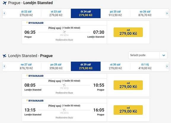 Z Prahy levně do LONDÝNA - Honzovy letenky