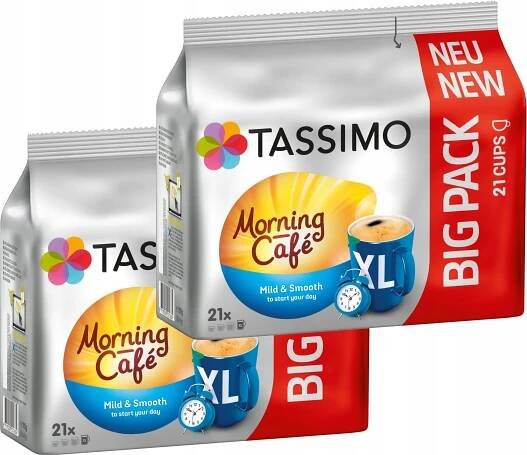 Kapsle TASSIMO Jacobs Morning Cafe MILD XL 2 x 21