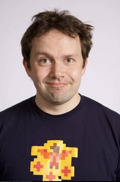 Happy Man in Branded T-Shirt