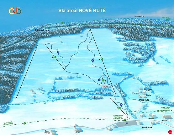 Ski areál Nové Hutě - Ski areál