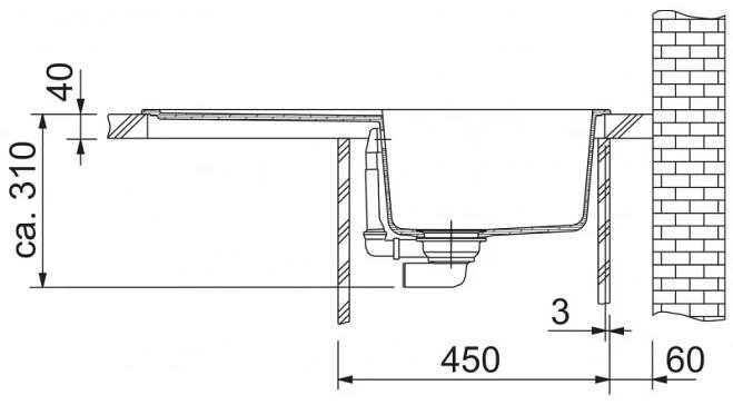 Kuchyňský dřez Franke Basis BFG 611-78 Matná černá