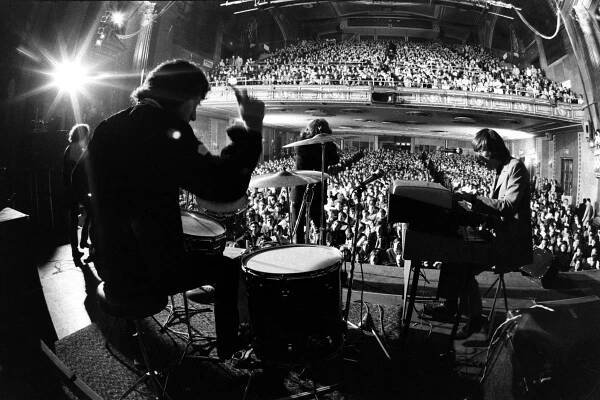 The Doors performed at New York City's Fillmore East in 1968.