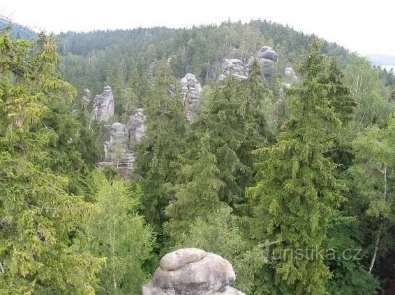 Jiráskovy skály - Skalní útvar
