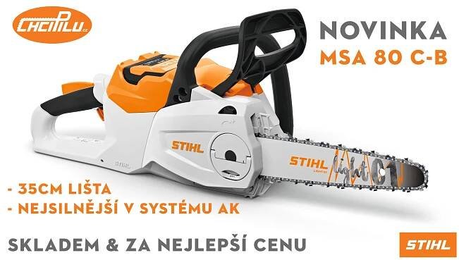 PŘEDSTAVUJEME: MSA 80 C-B - nejsilnější pila systému STIHL AK :: ChciPilu.cz