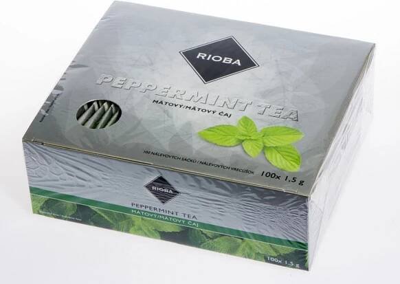Rioba Peppermint Tea mátový čaj 50 x 1,5 g
