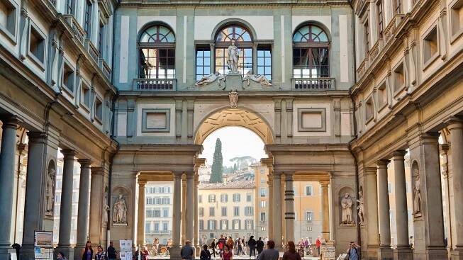 Galleria degli Uffizi - a museum in Florence - Tuscany - Italy
