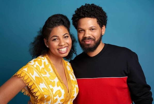 Jazz Smollett and Jake Smollett of TV One's 'Living By Design With Jake and Jazz' pose for a portrait during the 2019 Winter TCA at The Langham Huntington, Pasadena on February 13, 2019 in Pasadena, California