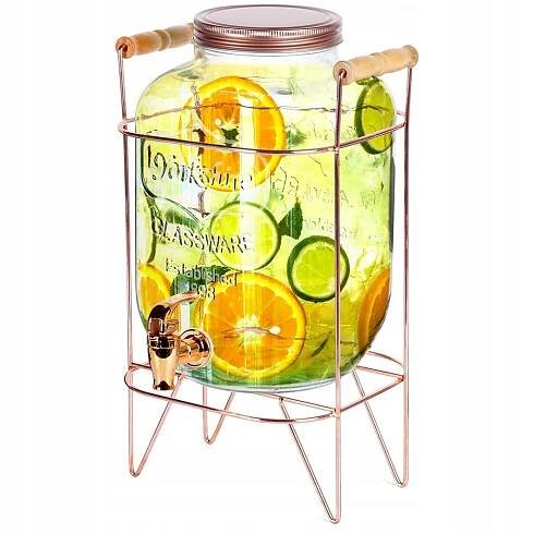 Sklenice DISTRIBUTOR dávkovač nápojové konvice na nápoj vodu limonádu džus