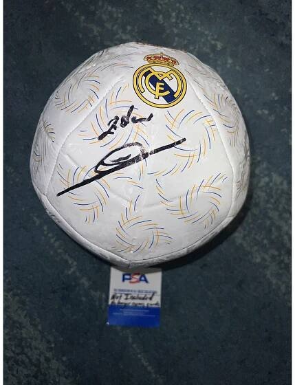 Zinedine Zidane Signed Real Madrid Soccer Ball French Soccer Superstar PSA/DNA