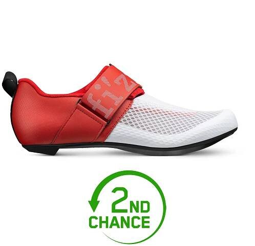Produktbild von Fizik Transiro Hydra Triathlonschuhe Unisex - Weiß / Metallic Red - B-Ware