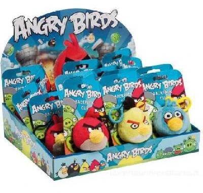 Angry Birds Red plyš přívěšek 13cm i s klipem