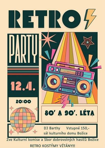 Retro párty s hudbou a tancem
