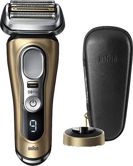 Braun Series 9 9419s Wet&Dry Folienschaber Trimmer Schwarz, Gold