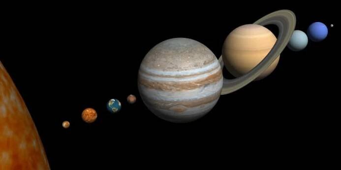 Porovnání velikosti planet Sluneční soustavy