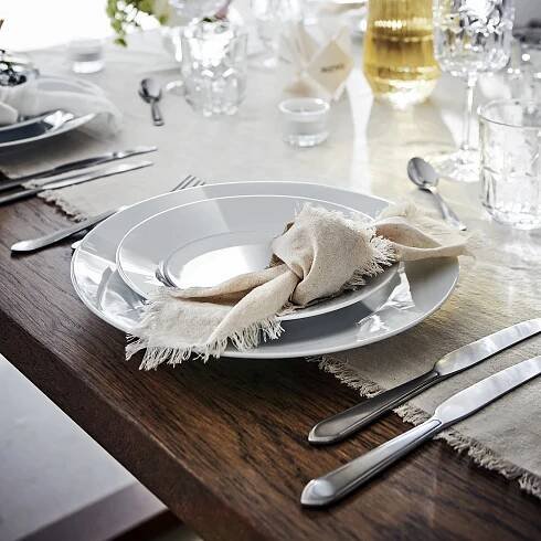 IKEA 365+ Sada talířů, 18 ks - bílá