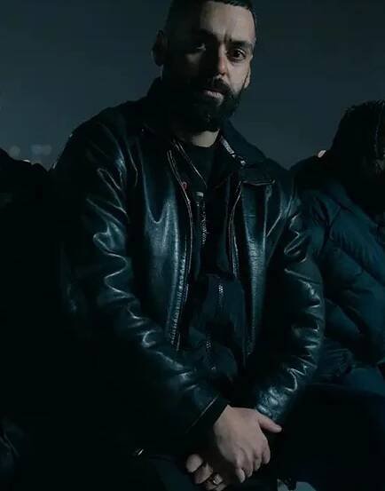 Farid Ayad Tv Series Deliver Me 2024 Ardalan Esmaili Black Leather Jacket