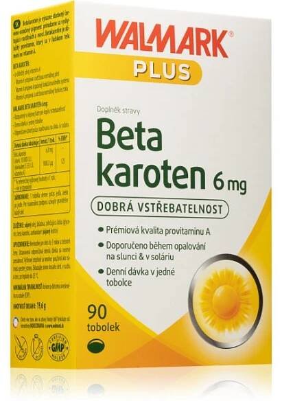 Walmark Beta karoten 6 mg tobolky pro zdraví zraku a pokožky