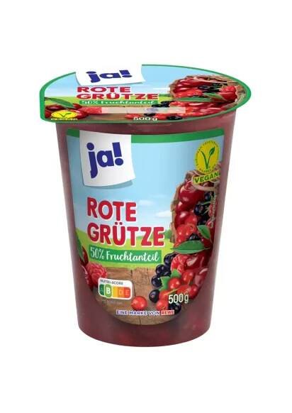 JA! rote grütze želé lesní plody 500g | Fikko Market