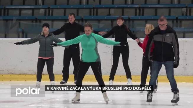 V Karviné začala výuka bruslení pro dospělé, zájemců je dost