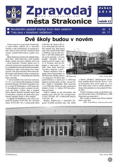 uvodní stránka zpravodaje