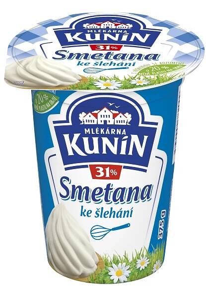 Mlékárna Kunín Smetana ke šlehání 31%