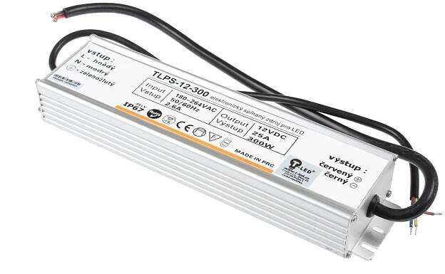 LED zdroj 12V 300W IP67, Napájecí zdroje 12V