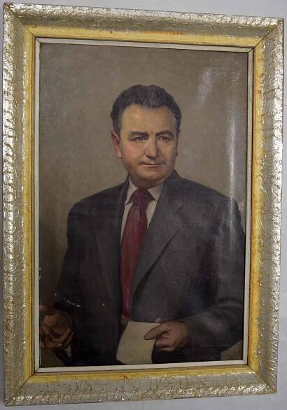 Portrét K. Gottwalda od Oskara Brázdy 