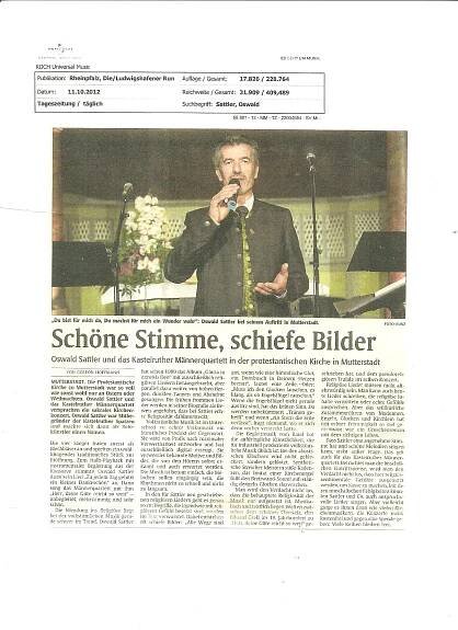 Presse - Oswald Sattler