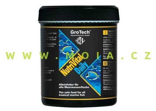 Krmení mořských rybiček NutriVital Daily, 2–6 mm, 350 g