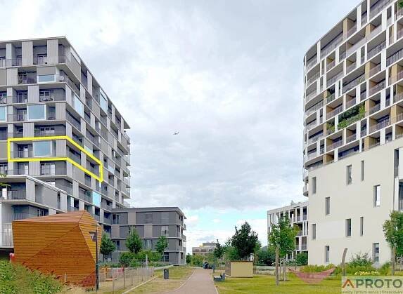 Pronájem novostavby bytu 3+kk, 88 m2, terasa 20 m2, Praha Modřany, Mezi Vodami