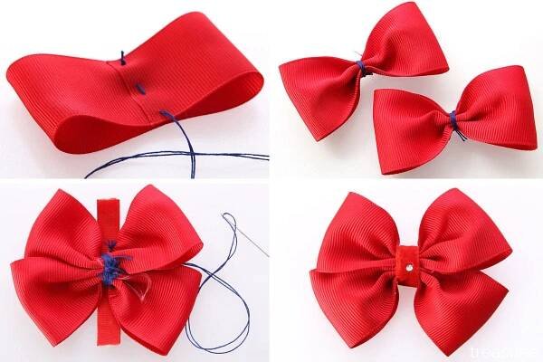 4 steps for how to make hair accessories