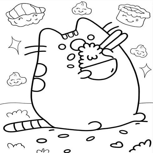 Pusheen omalovánky 44