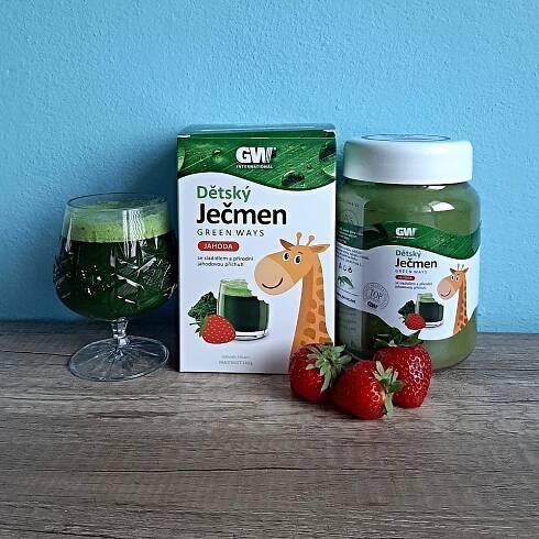 Jahodový dětský ječmen Green Ways GW - 240g