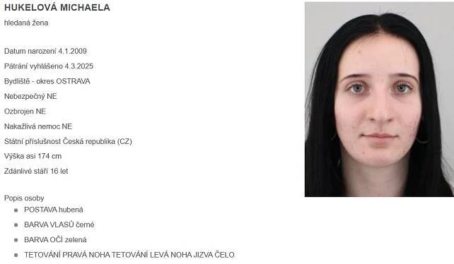 Neviděli jste je? Policie pátrá po těchto osobách z Ostravy