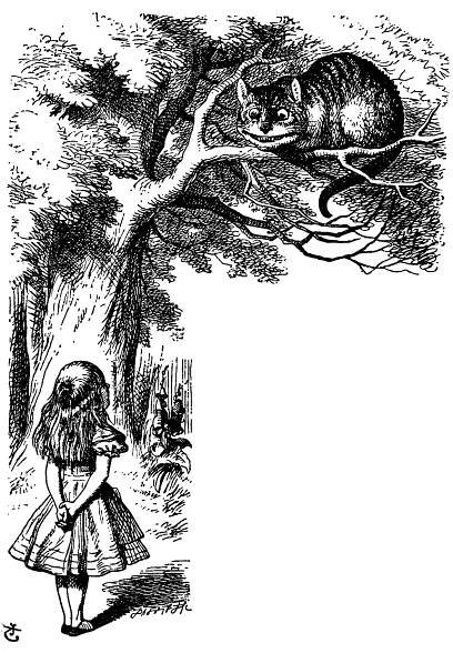 Alice In Wonderland and the Cheshire Cat C
