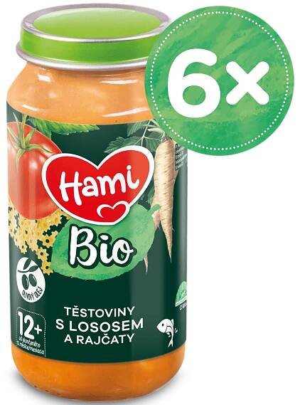 Hami BIO masozeleninový příkrm Těstov. s lososem a rajčaty 6x 250g