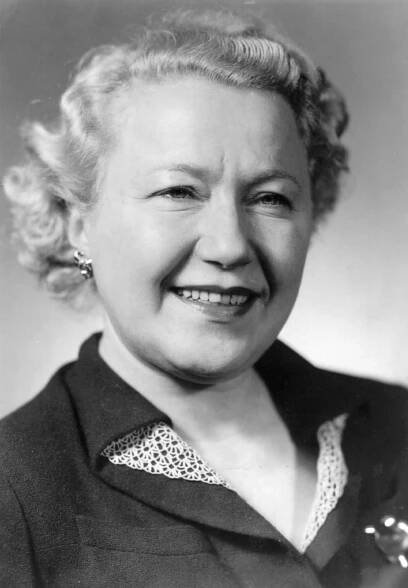Olga Scheinplugová na poválečném snímku z roku 1953.
