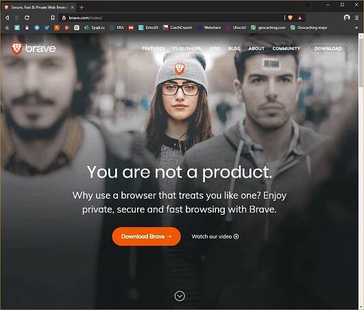 Prohlížeč Brave a vyhledávač DuckDuckGo - Spajkovo