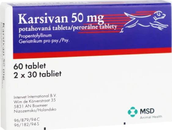 Intervet Karsivan 50 mg 60 tablet
