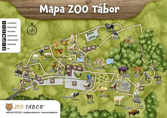 Mapa ZOO | ZOO Tábor