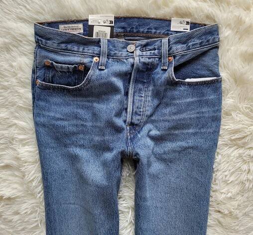 dámské džínové kalhoty LEVI'S 501 Original Cropped W26 L30 26x30 XS/S EAN (GTIN) 5401043308057