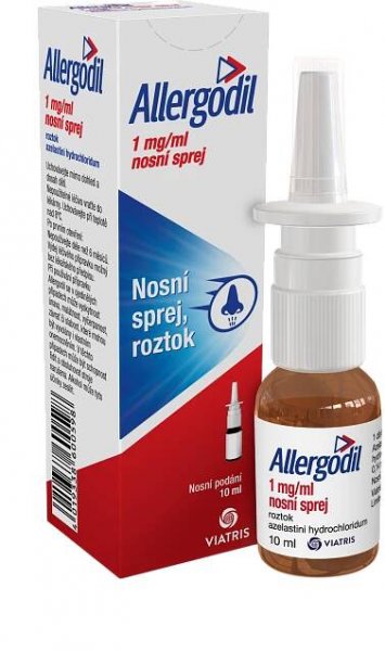 Fotografie Allergodil 1 mg/ml nosní sprej 10 ml