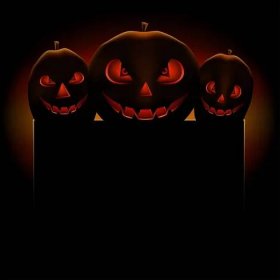Halloween dýně text šablony — Ilustrace