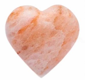 Himalájská sůl masážní hmatka a mýdlo tvar srdce - 8 x 8 cm